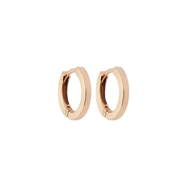 18K Rose Gold Hoop Earrings