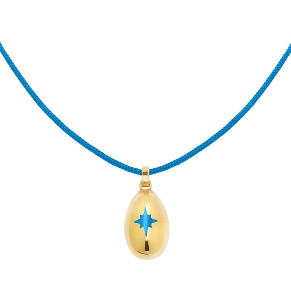 Handmade Gold-Plated 925 Silver Egg Pendant